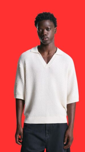 Camiseta Raw Knit Polo
