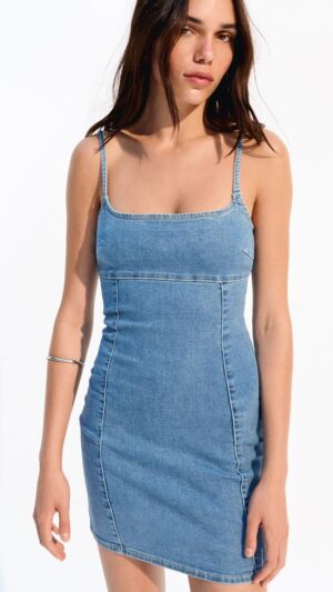 Vestido Corto Denim - Azul